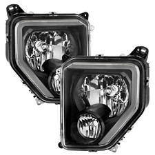 Spyder Auto 9053023 Black Crystal Headlights Wlight Bar For 08-12 Jeep Liberty Spyder Auto 9053023 Black Crystal Headlights Wlight Bar For 08-12 Jeep Liberty