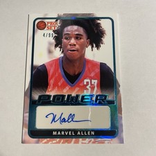 2021-22 Leaf Pro Set Power Platinum Spectrum Foil /99 Marvel Allen Auto