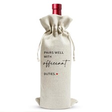 Wedding Officiant Definition Wine Bags Wedding Officiants Gifts from Bride G...