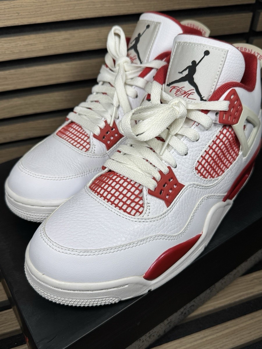 Air Jordan 4 Retro Alternate 89 (2016) Size: 10.5 Red And White