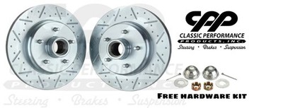 1969-72 CHEVELLE GTO 1968-69 CAMARO FIREBIRD FRONT DRILLED SLOTTED BRAKE ROTORS