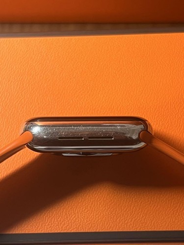 Hermes Apple Watch 5 Stainless Steel 40mm Orange Sports Band Double Tour Band - Zdjęcie 4 z 12