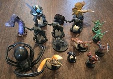 DND Miniatures Lot of 16 Figures, Frost Giant Troll Wrackspawn Reaver Worm Dire