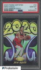 2020 Panini Certified Mirror Gold #22 Deni Avdija Wizards RC Rookie 5/10 PSA 10