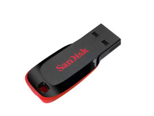 SanDisk Cruzer Blade 16GB USB Flash Drive 128-bit AED Model SDCZ50-016G-B35