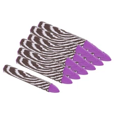 Lumber Marking Crayons, 18 Pack 4"x0.55" Hex Wax Tire Marker Crayons Purple