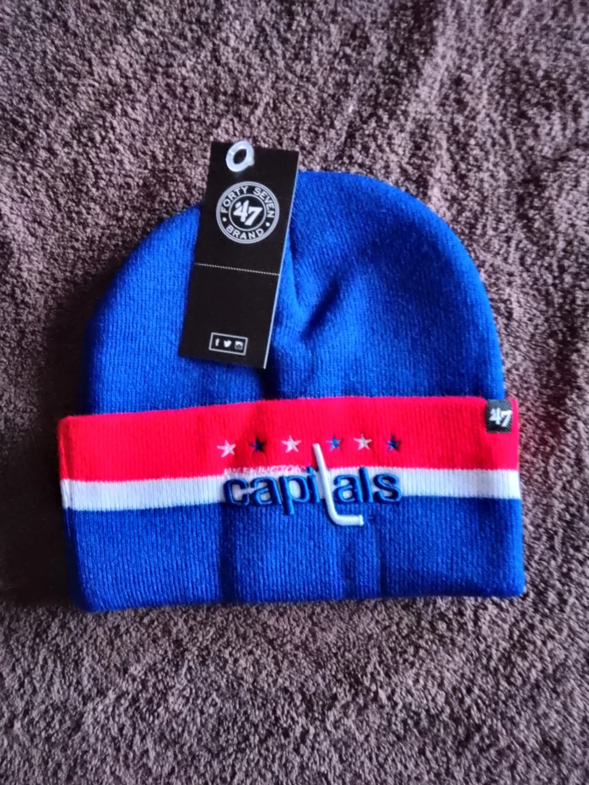 Washington Capitals NHL Beanie Hat Multicoloured. New With Tag Still On