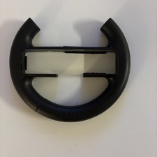 Nintendo Wii Black Thrustmaster Steering Wheel For Mario Kart Tested Working