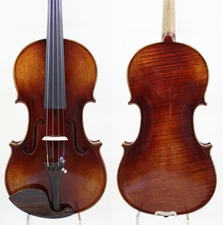 Oil Varnish ! 1pc back A Strad Violin 4/4 Copy! #8635 Strong loud Tone
