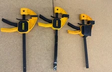 DEWALT 6 in. 100 lbs. Trigger Clamp Set (3 Piece) with 2.43 in Throat Depth