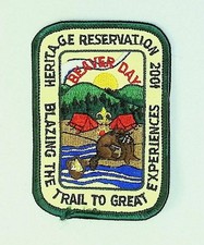 Beaver Day Boy Scout Event Patch 2001 Heritage Reservation