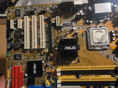 1pc untested Asus motherboard P5LD2 LGA775 with Intel core 2 duo