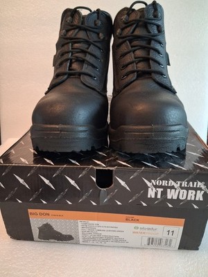 NORD TRAIL Big Don Composite Toe Waterproof Black Leather Slip Resistant 11 US