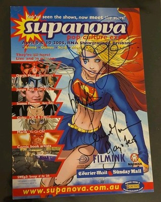 Signed SupaNova Expo Show Flyer Darth Maul, Jango & Boba Fett + Seamus Finnegan 