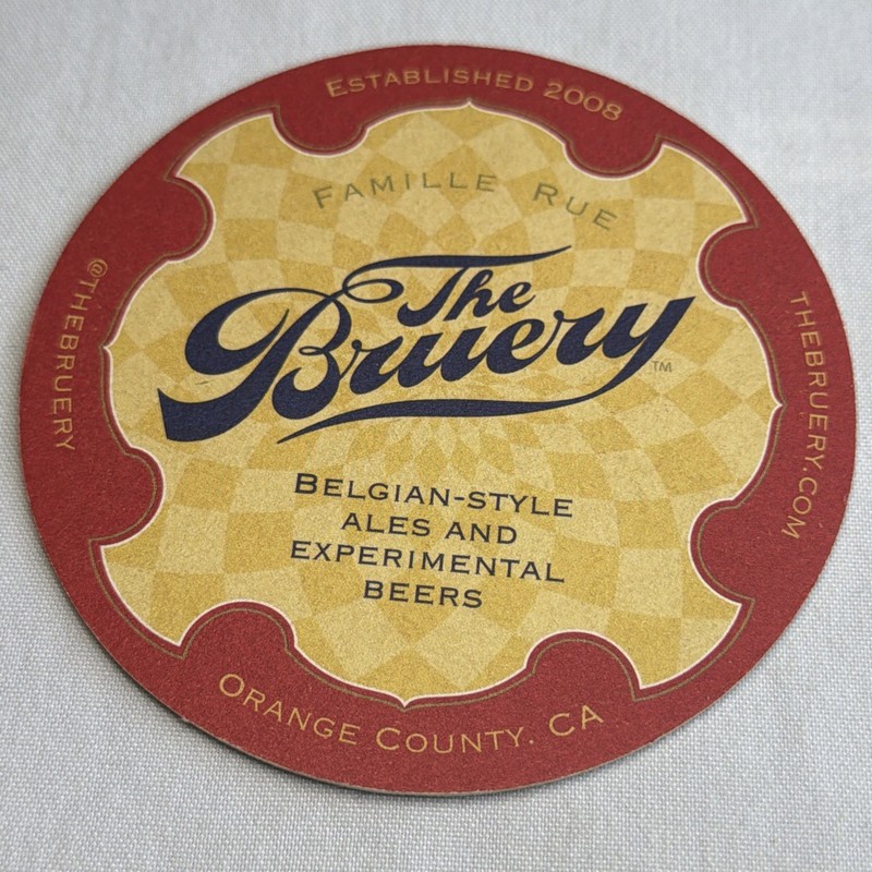 The Bruery, Famille Rue, Belgian Ales, Orange County CA, 4”