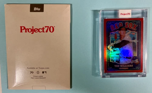 Topps Project 70 Card 865 - Ted Williams by Sket One RAINBOW FOIL 38/70