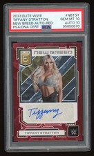 TIFFANY STRATTON 2023 PANINI DONRUSS ELITE WWE Autograph AUTO CARD 44/49 PSA 10