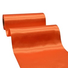 Wide Orange Satin Ribbon 8 Inch x 25 Yards Solid Fabric Ribbon for Cutting Ce...