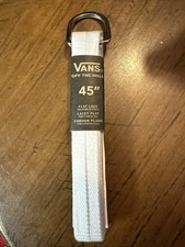 Vans Off The Wall Shoe Laces FLAT - White- 45  Length