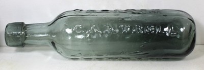 c1880 LITE BLUE ROUND BOTTOM SODA BOTTLE- CANTRELL & COCHRANE  DUBLIN & BELFAST