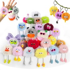 Kids Keychains, 24Pcs Cute Plush Toy Keychains for Boys Girls Birthday Valent...