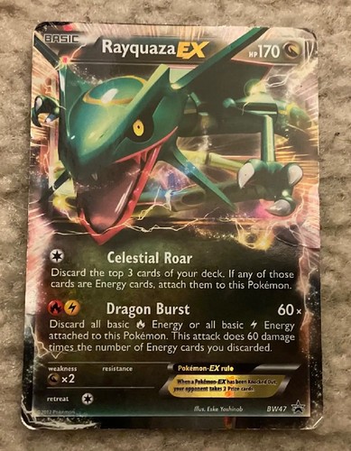 The Pokémon Company Rayquaza EX BW47 BW Black Star Promos Holo Promo 170HP Eng!