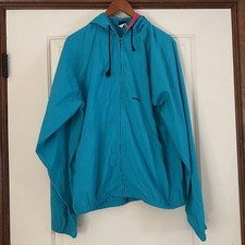 VTG Mont-bell Jacket 90s Y2K Nylon USA Made Women XL Blue Pink Full Zip Hooded