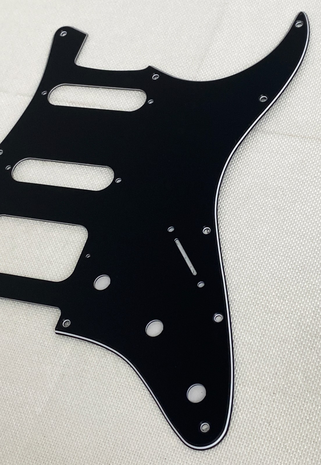 Black 3-Ply For Fender 11 Sctew Stratocaster Start HSS Guitar Pickguard