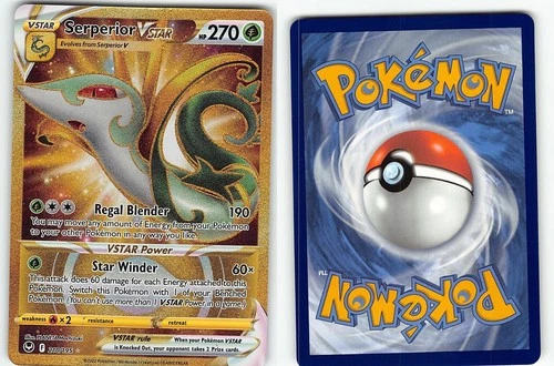SERPERIOR VSTAR 210/195 SECRET RARE SILVER TEMPEST POKEMON LP