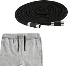 1Pcs 46 Inch Cotton Drawstring Replacement with Metal Tips, Premium Hoodie Strin