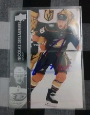 Nicolas Deslauriers Signed Hockey Card Montreal Canadians 