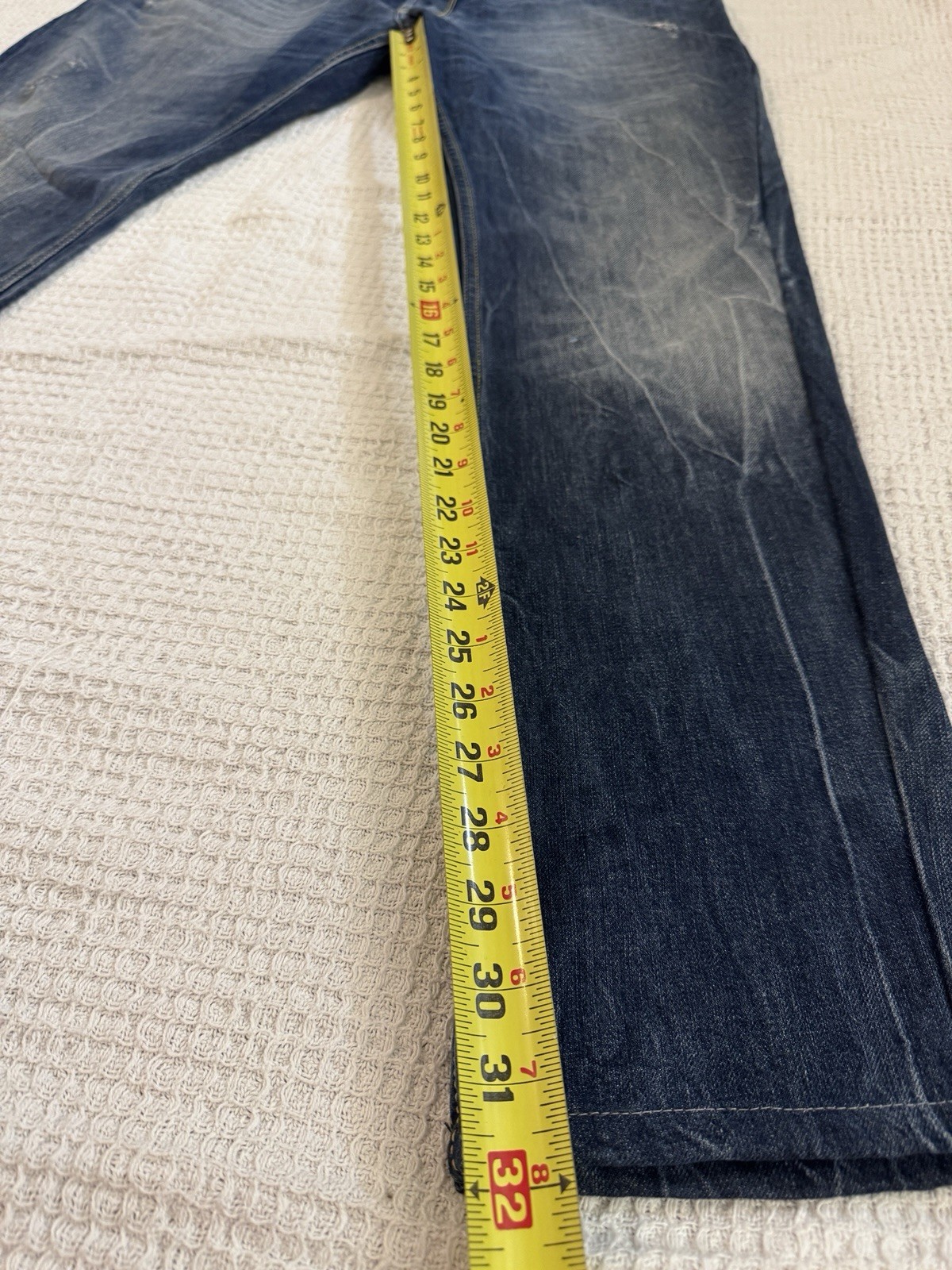 Diesel Ruky Denim Jeans Mens 38x32 Distressed Bootcut Flare Flap Pockets 008B9 thumbnail 3