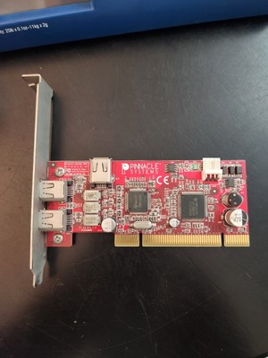 Pinnacle Systems Booster 2B Firewire PCI Adapter Card #E0683