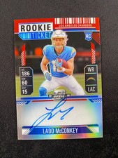 2024 Panini Contenders Optic Ladd McConkey Rookie Ticket Auto 118/175 D775