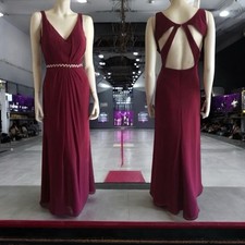 Hayley Paige,Woman,Cocktail Dress Party, Burgundy,New,Sz 6,Sleeveless,Long.!