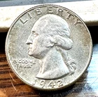 1942 Washington Quarter Nice Original Very Choice AU CHRC