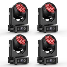 280W RGBW LED Beam Moving Head Lighting Stage Zoom Wash Effect Show Disco DMX