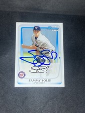 Sammy Solis 2011 Bowman Prospects #BP106 Philadelphia Phillies Auto Signed Card