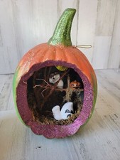 Styrofoam glitter pumpkin ghost moon bat home decor