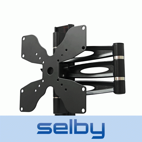17-37" LCD LED TV Monitor Wall Mount VESA Bracket Pivot Swivel Tilt Selby - Picture 3 of 6