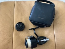 Vintage 1957 Mitchell 300 with 'Garcia Product" sticker--extra spool and bag