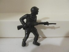 Marx Vintage 60mm GI Soldier Army Man Plastic Figure Advancing w/Bayonet
