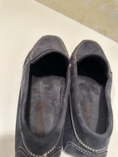 Metropolitan View 5850 HERREN Blau Wildleder Leder Mokassins Penny Halbschuhe Größe 8 EUC - Bild 5 von 6