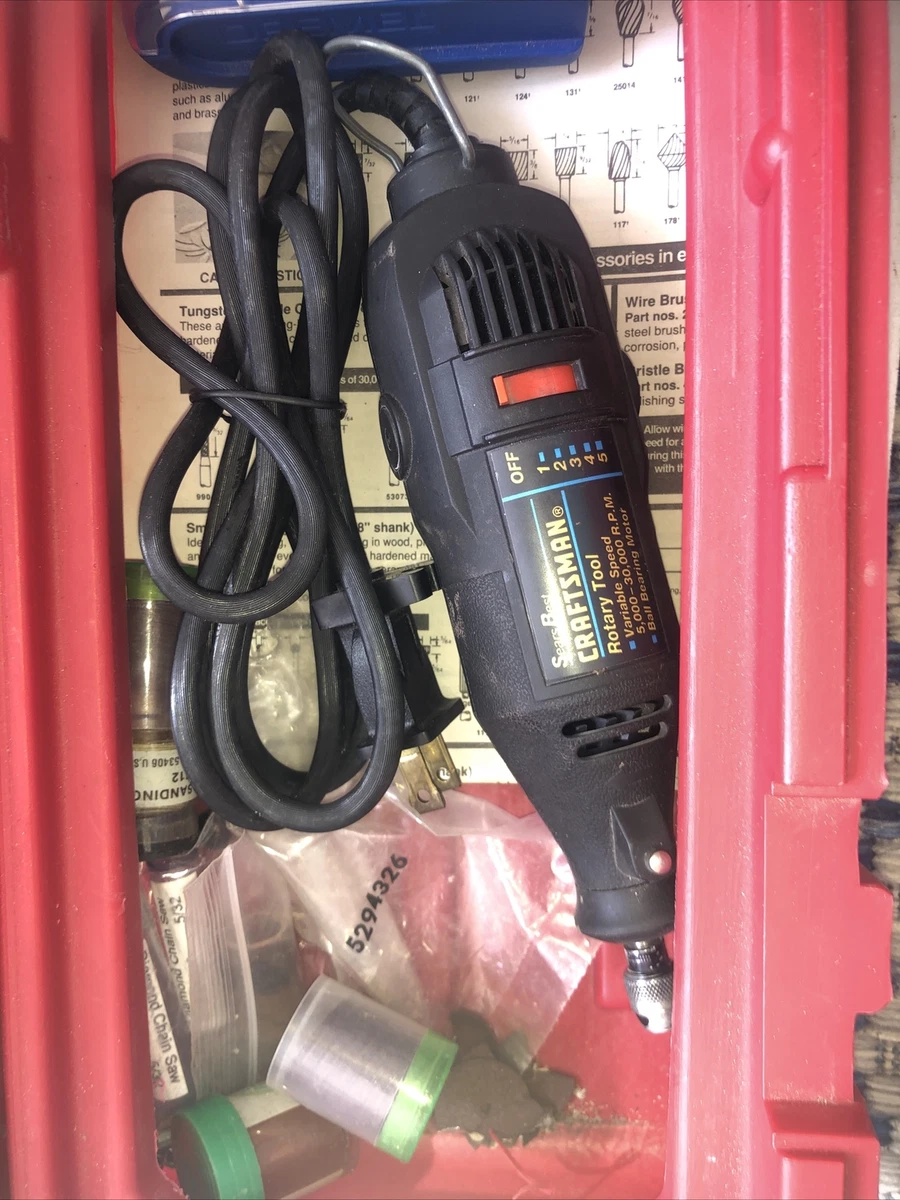 SEARS BEST CRAFTSMAN ROTARY TOOL 5 SPEED CORDED ELECTRIC W