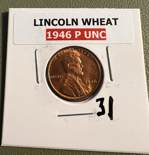 Choice Unc 1946 P Lincoln Wheat Cent BU/Unc