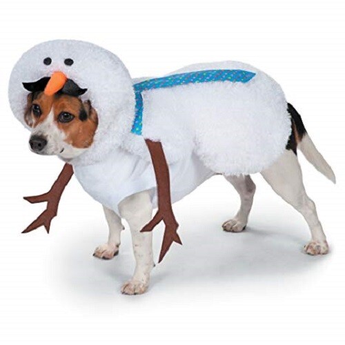 Casual Canine Mustache Snowman Costume for Dogs - Picture 1 of 3