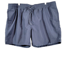 Goodfellow Men XXL Swim Board Trunks Elastic Waist Drawstring 5.5 Inseam Gray