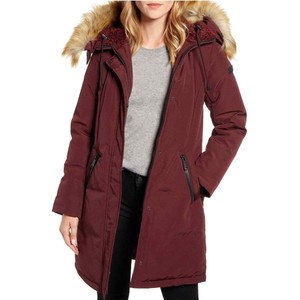 sam edelman faux fur hooded full zip parka