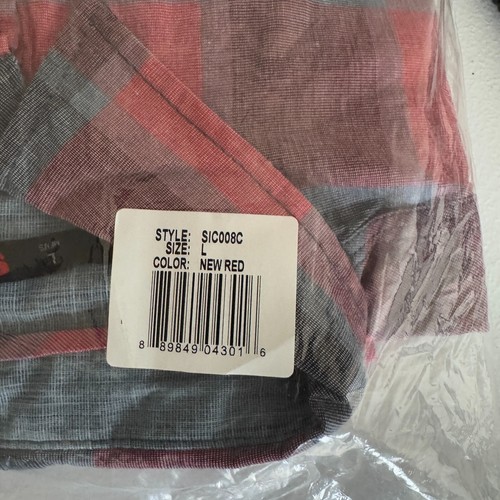 Stoic Jasper Plaid Flannel Shirt Men's Large Red Button Hunting Lumberjack NWT - Picture 9 of 10