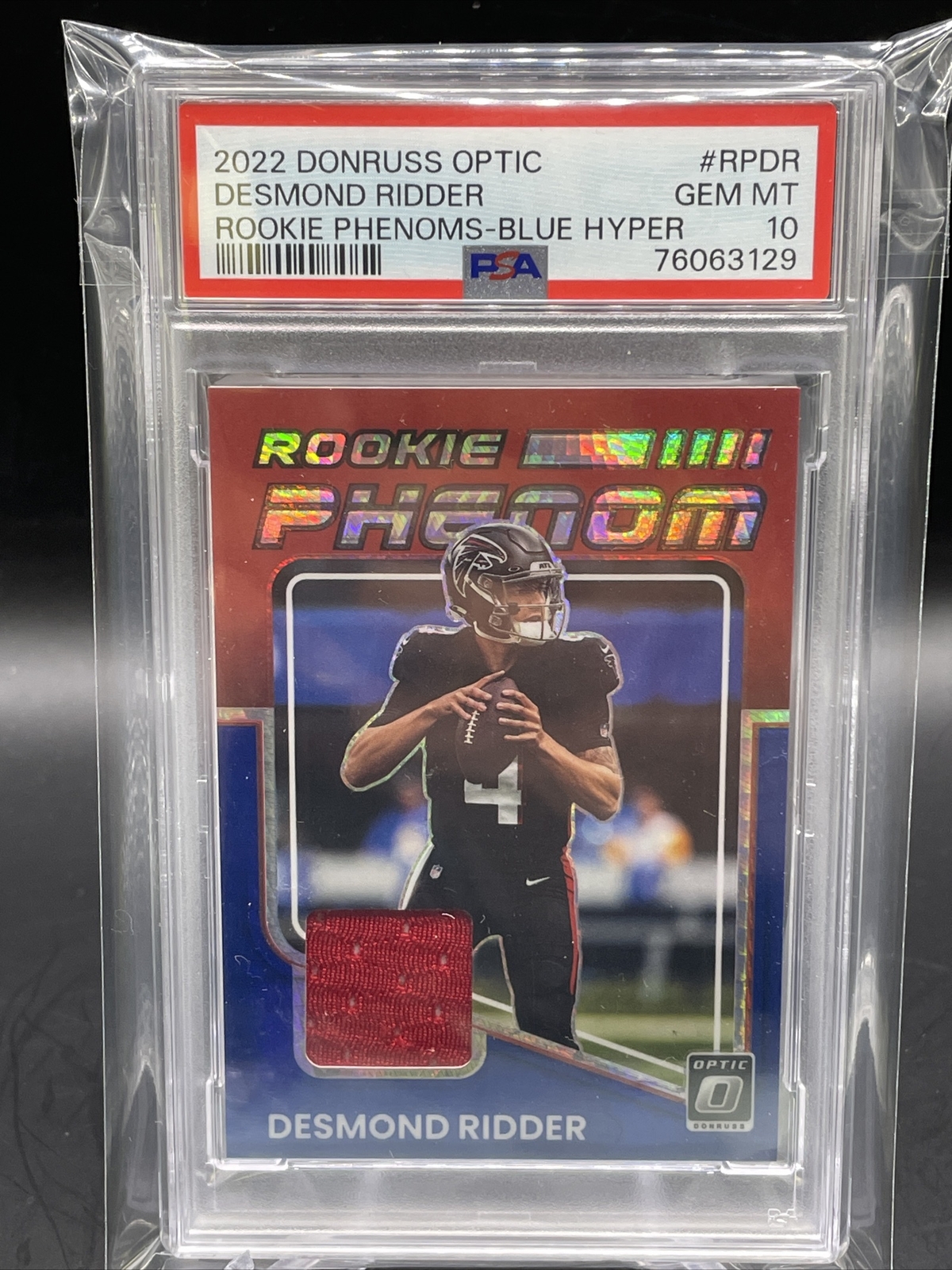 Desmond Ridder Panini Donruss Rookie Phenom Jersey Autographs #RPA4 Base